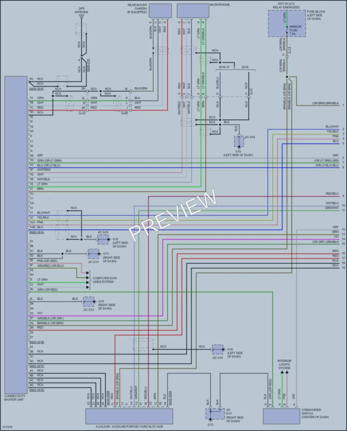 2016 Mazda CX9 Radio wiring diagram preview