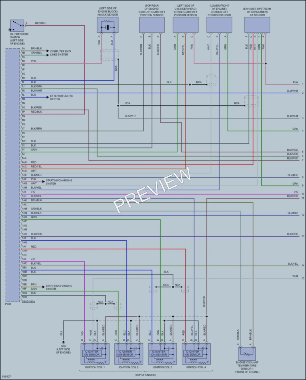2016 Mazda MX5Miata Engine Performance wiring diagram preview