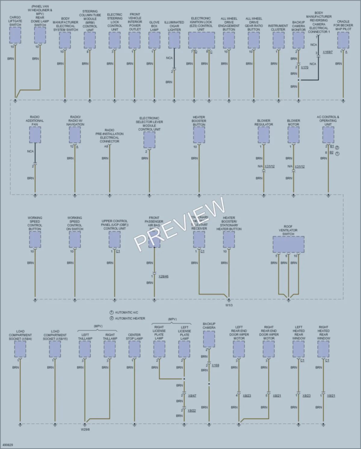 2016 MercedesBenz 3500Sprinter Ground Distribution wiring diagram preview