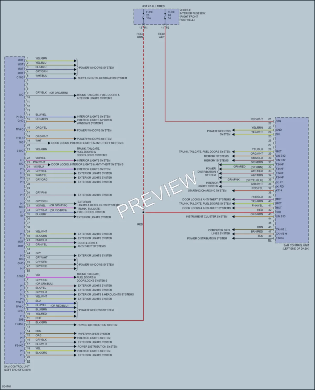 2016 MercedesBenz B250e Body Control Modules wiring diagram preview