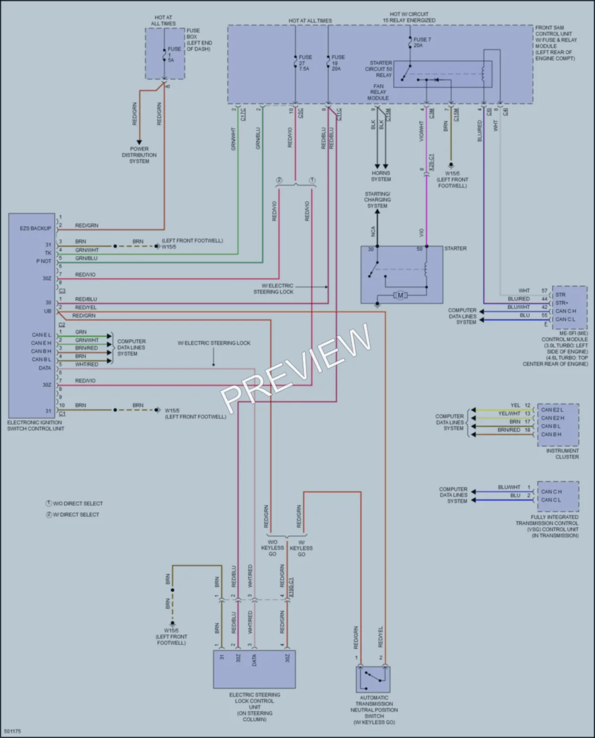 2016 MercedesBenz CLS400 Anti Theft wiring diagram preview