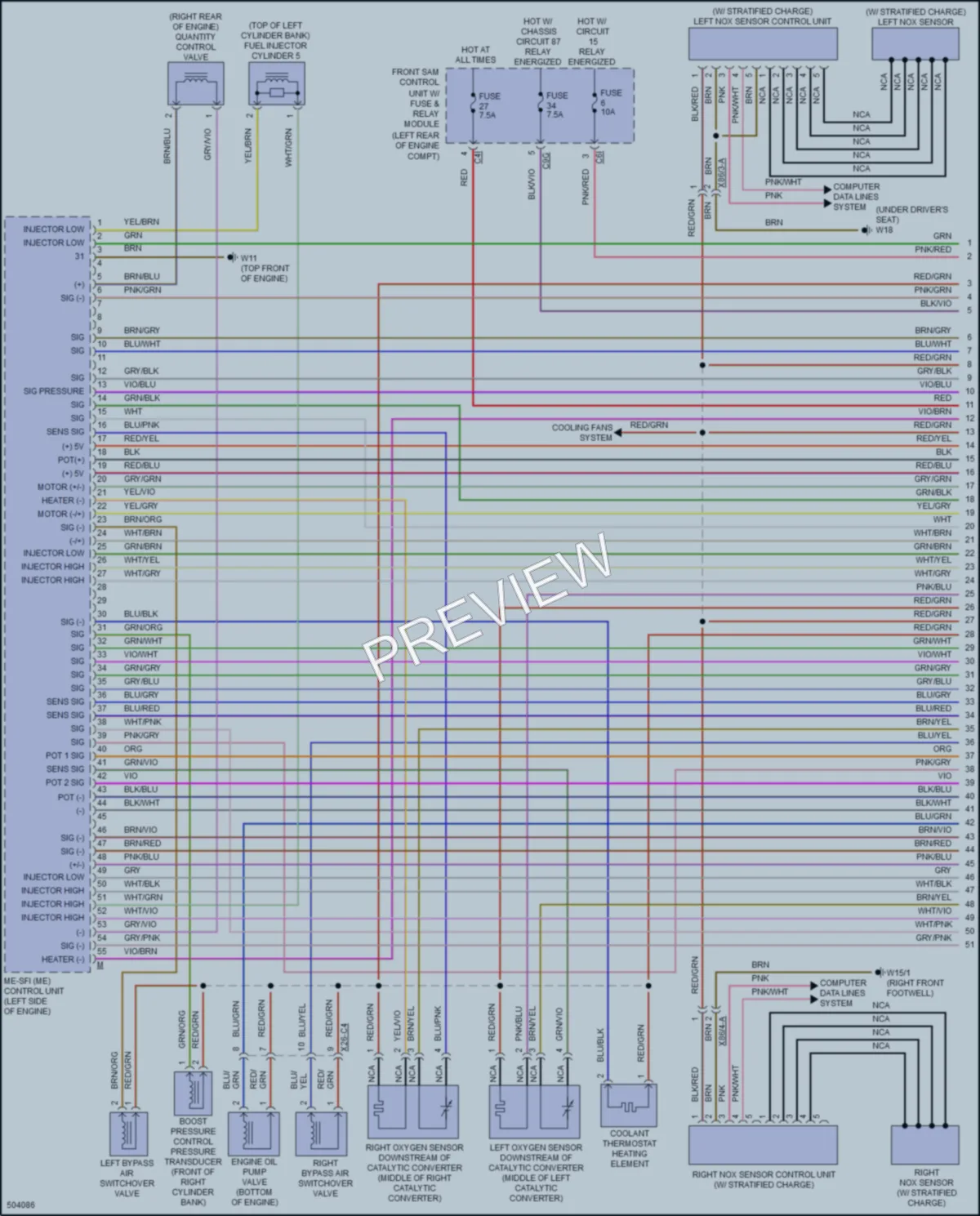 2016 MercedesBenz CLS400 Engine Performance wiring diagram preview