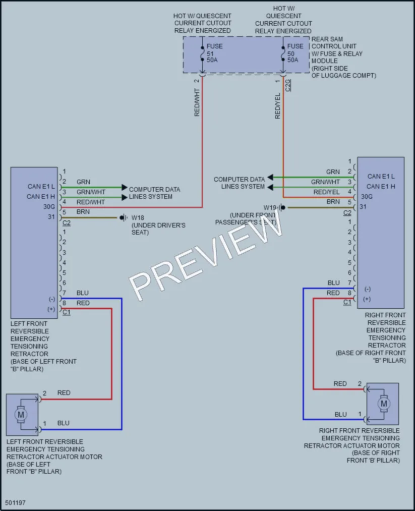 2016 MercedesBenz CLS550 Supplemental Restraints wiring diagram preview