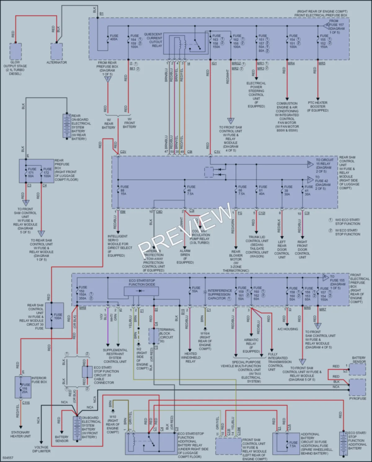 2016 MercedesBenz E250BLUETEC Power Distribution wiring diagram preview