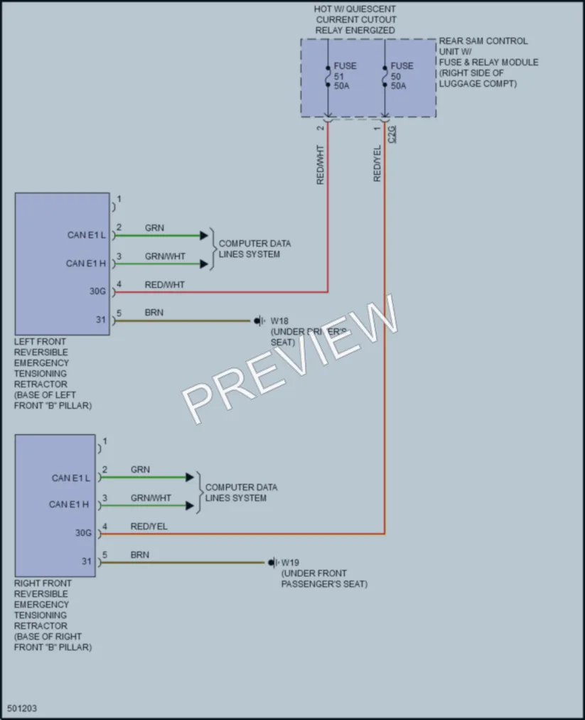 2016 MercedesBenz E250BLUETEC Supplemental Restraints wiring diagram preview