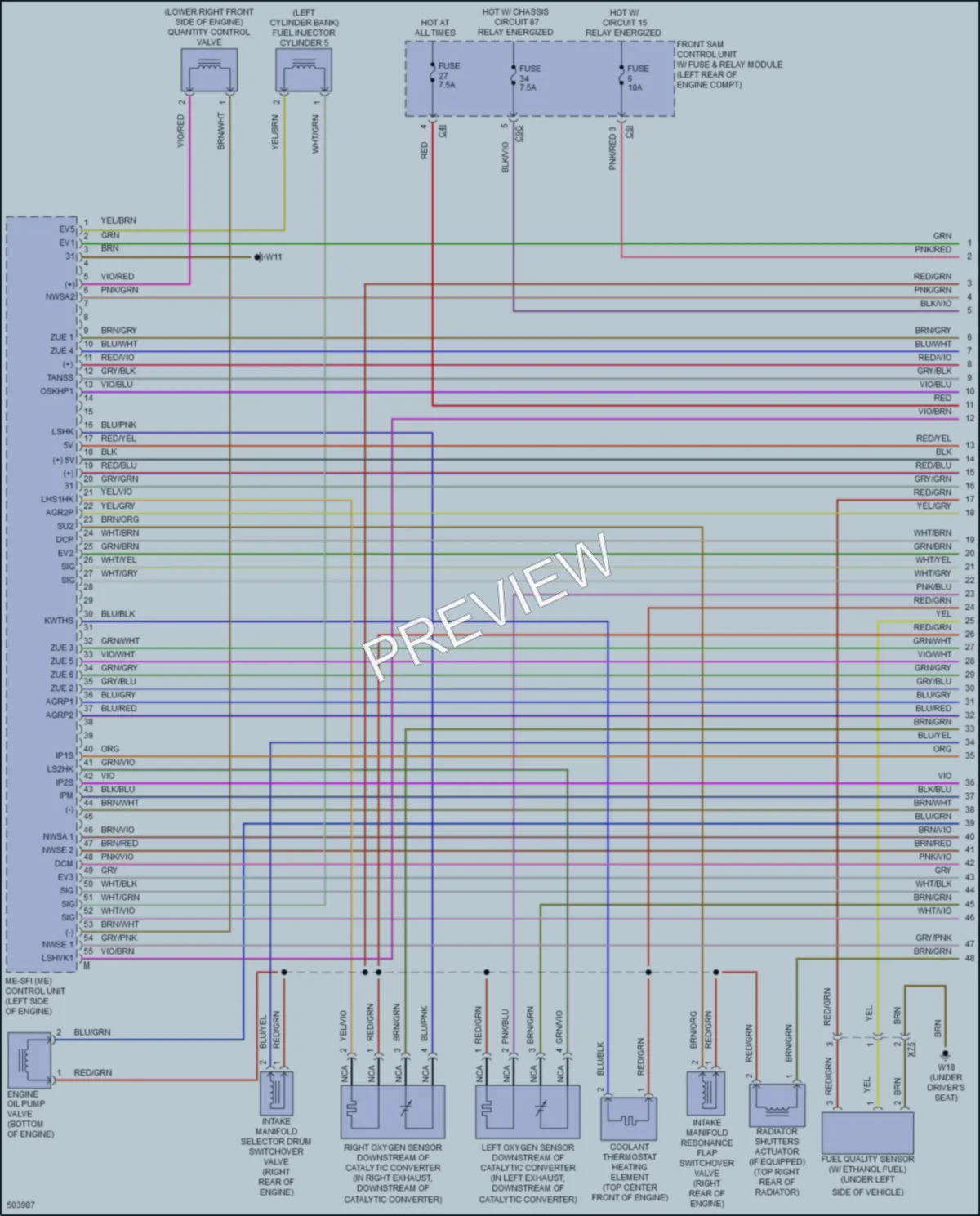 2016 MercedesBenz E350 Engine Performance wiring diagram preview