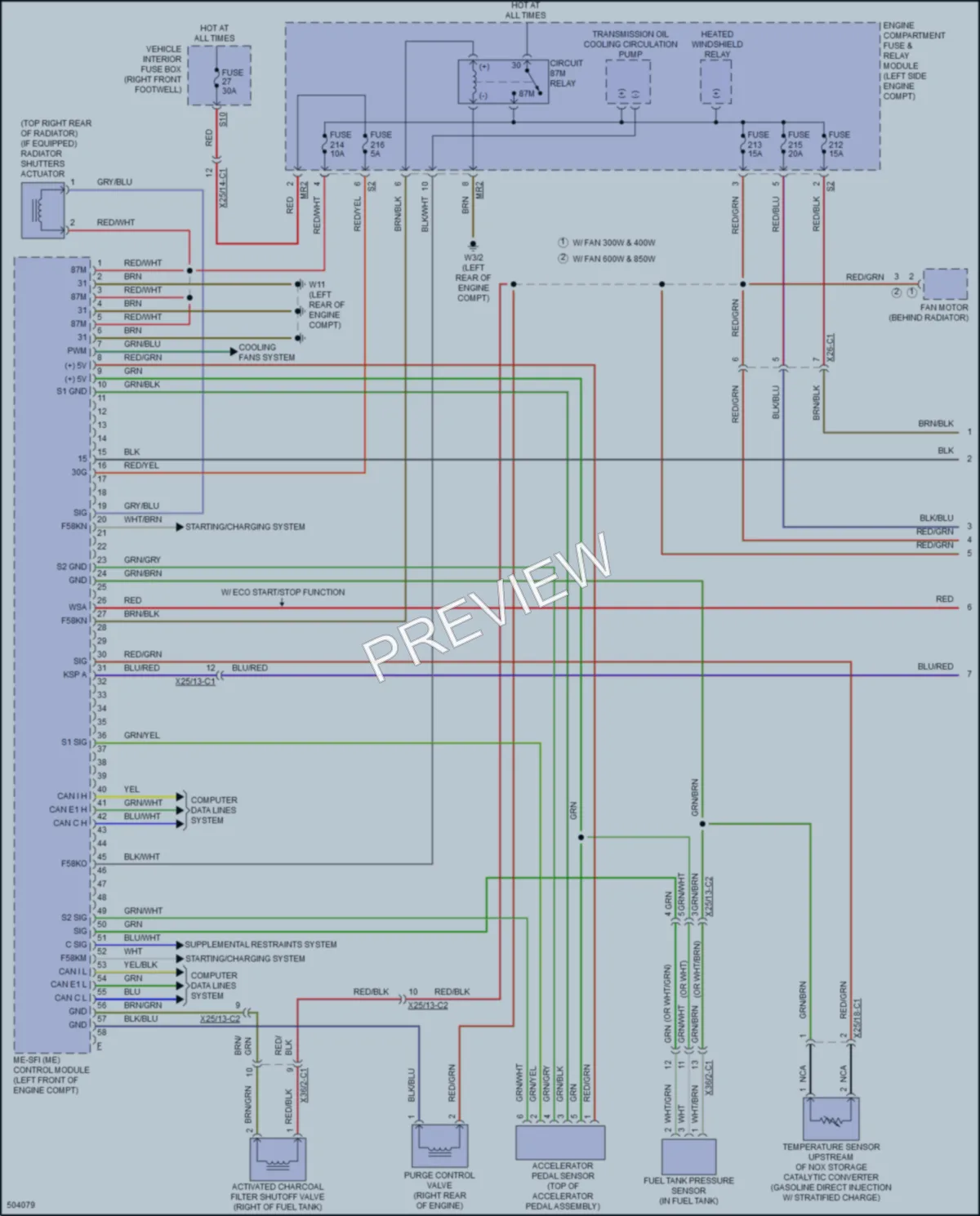 2016 MercedesBenz GLA250 Engine Performance wiring diagram preview