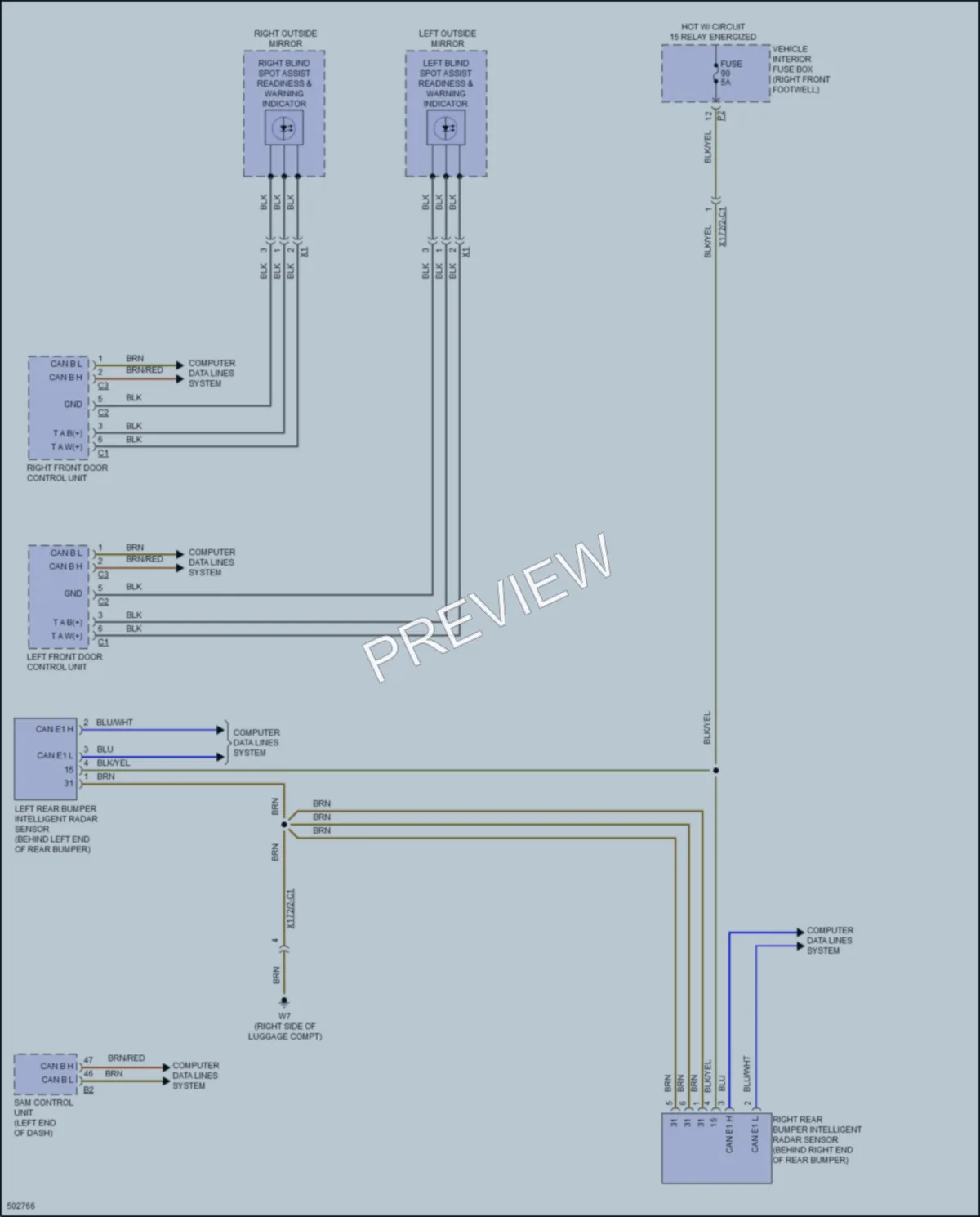 2016 MercedesBenz GLA250 Navigation wiring diagram preview