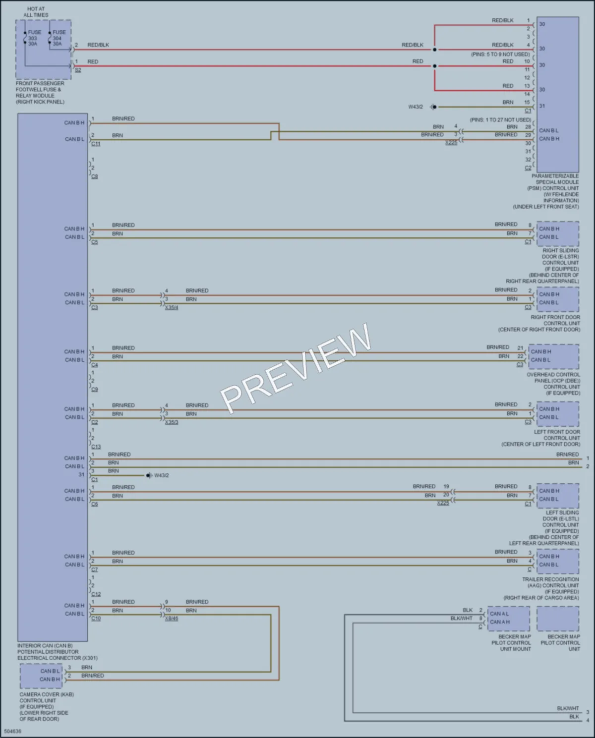 2016 MercedesBenz Metris Computer Data Lines wiring diagram preview