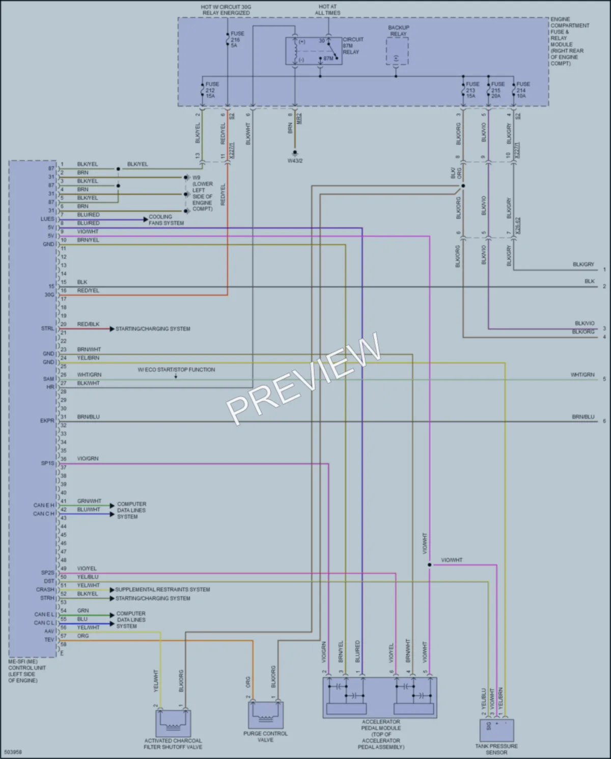 2016 MercedesBenz Metris Engine Performance wiring diagram preview