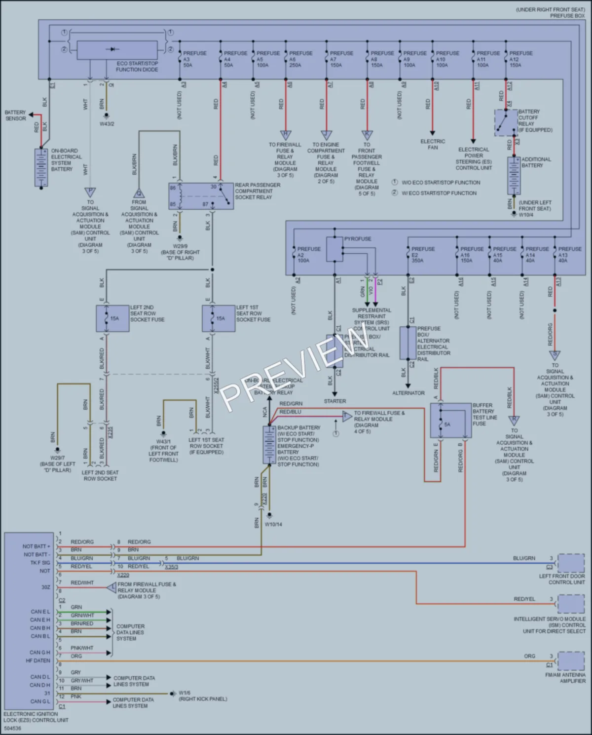 2016 MercedesBenz Metris Power Distribution wiring diagram preview