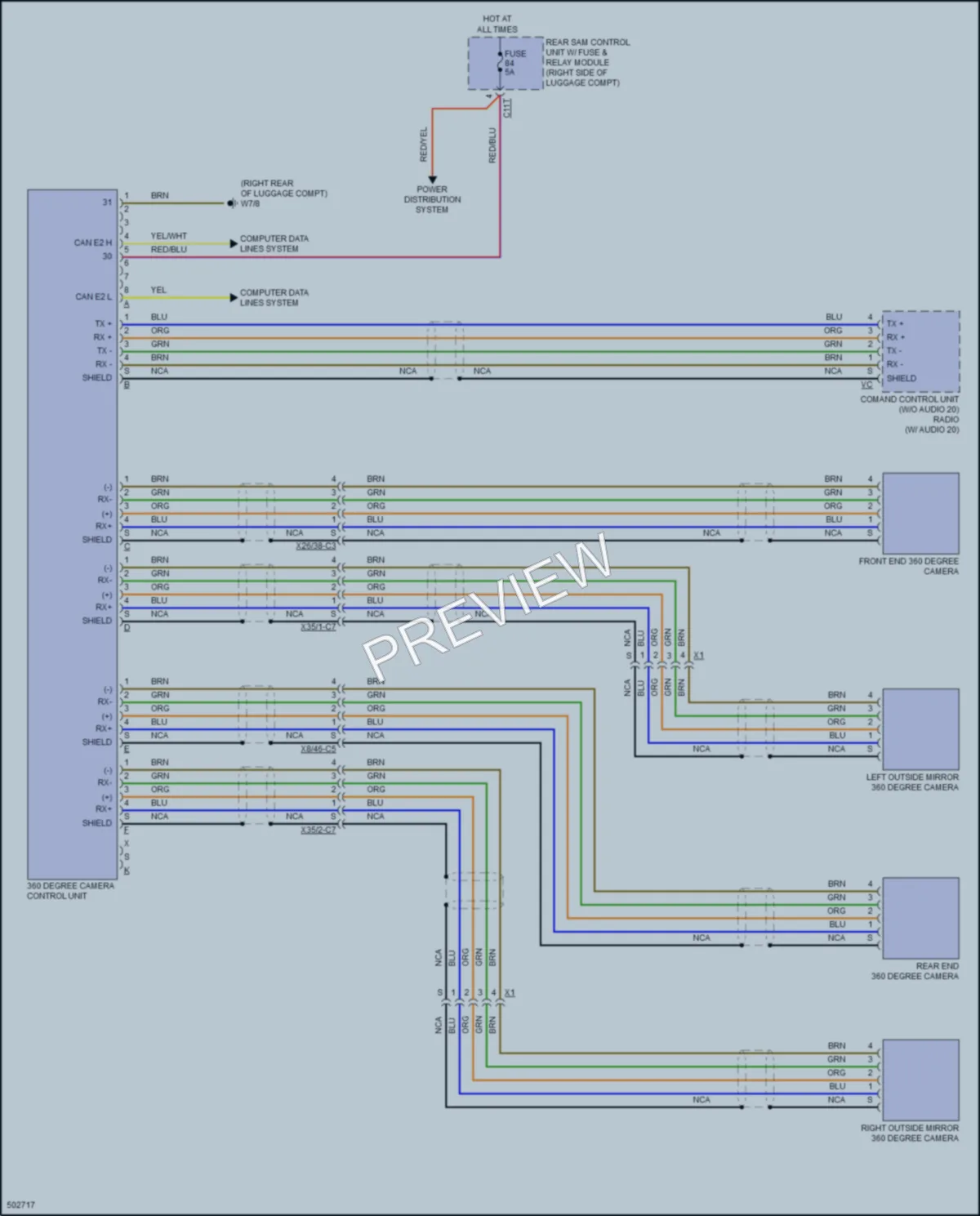 2016 MercedesBenz S550 Navigation wiring diagram preview