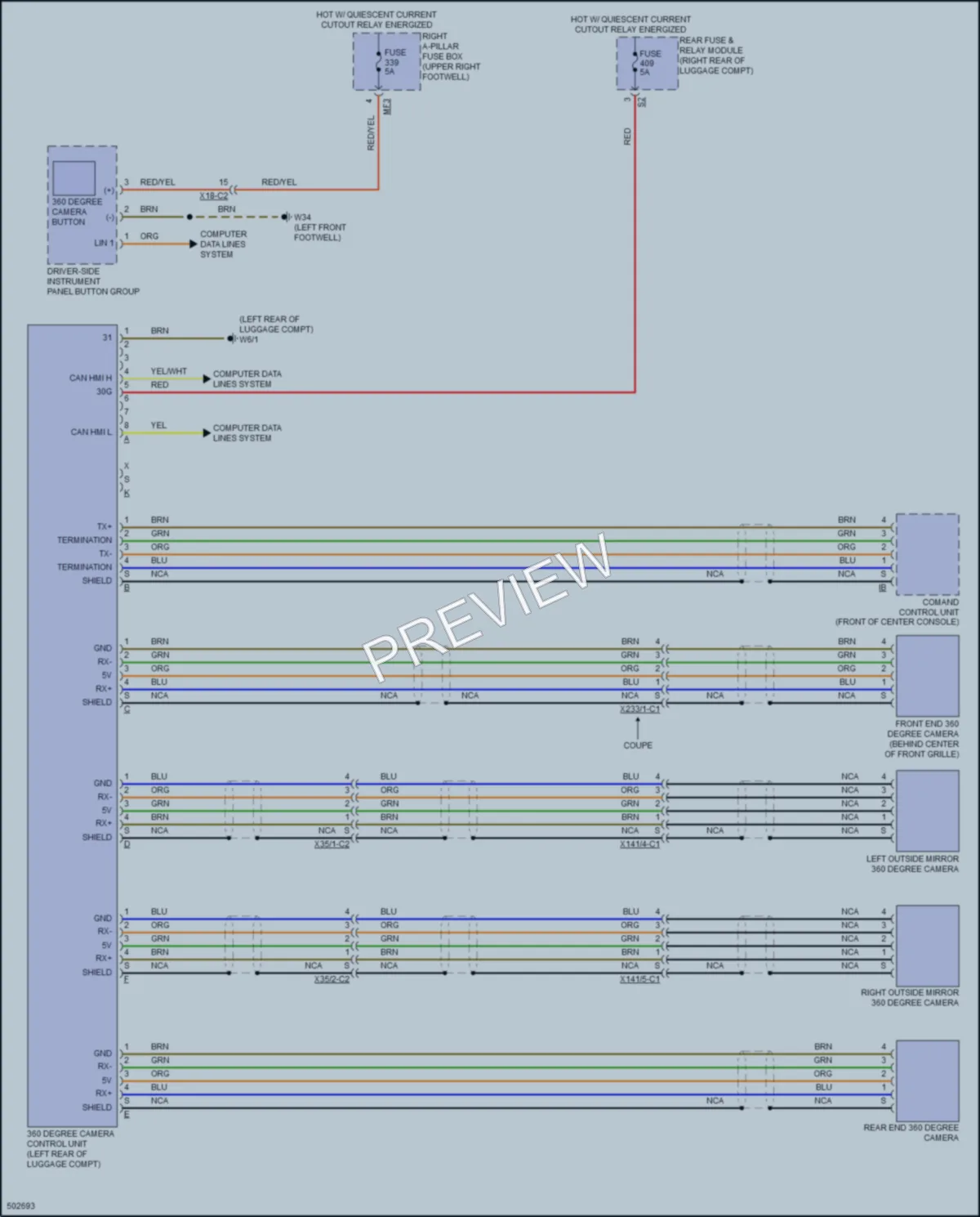 2016 MercedesBenz S550e Navigation wiring diagram preview