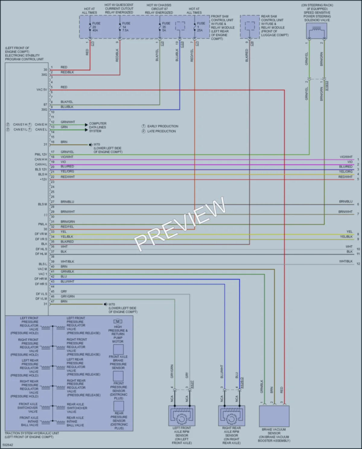 2016 MercedesBenz SLK300 Anti Lock Brakes wiring diagram preview
