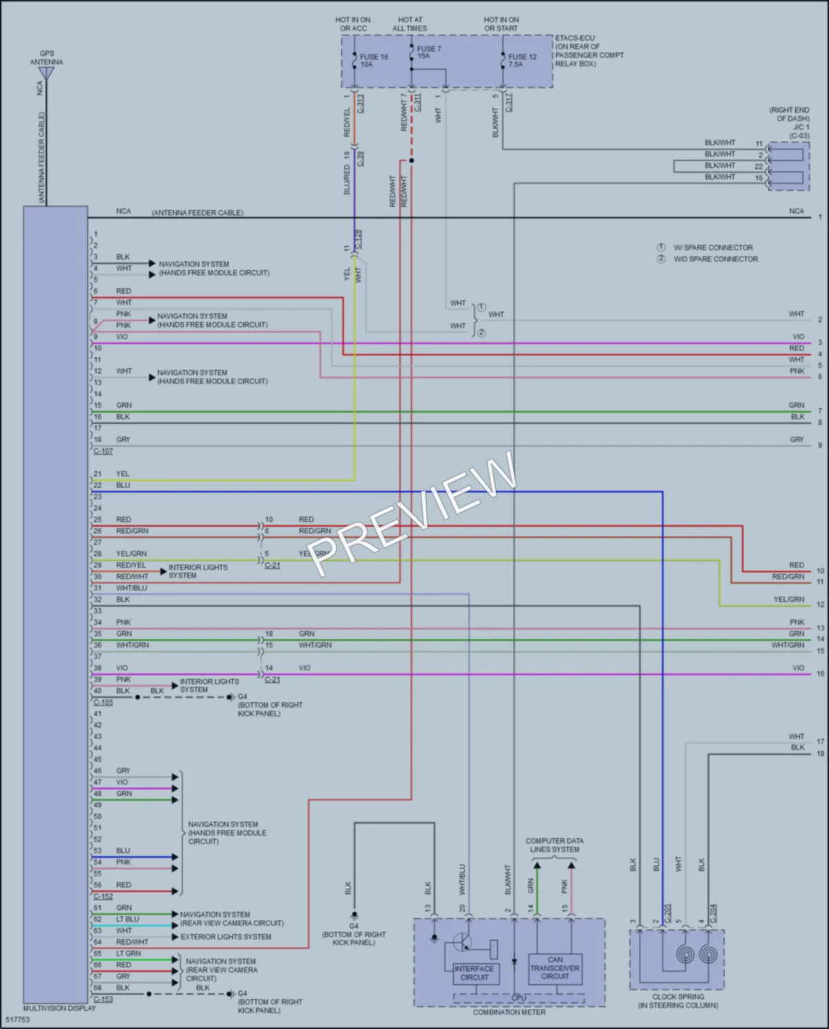 2016 Mitsubishi LancerSportback Radio wiring diagram preview
