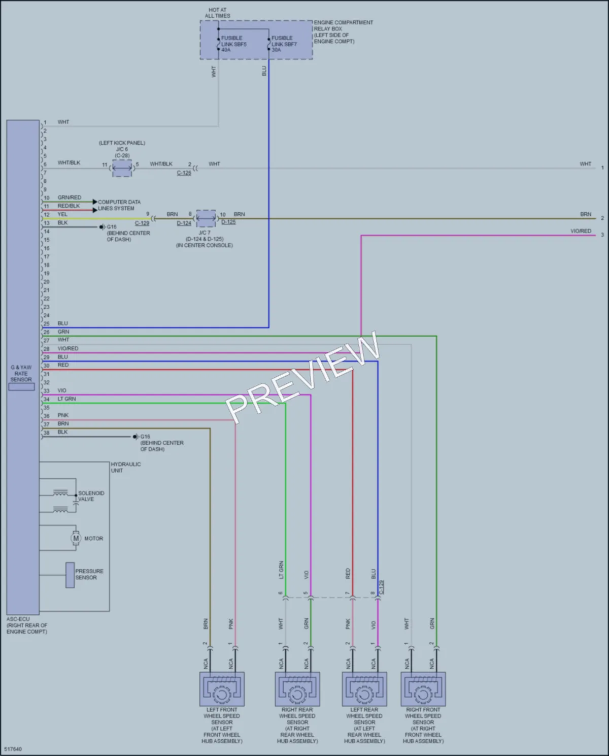 2016 Mitsubishi Outlander Anti Lock Brakes wiring diagram preview