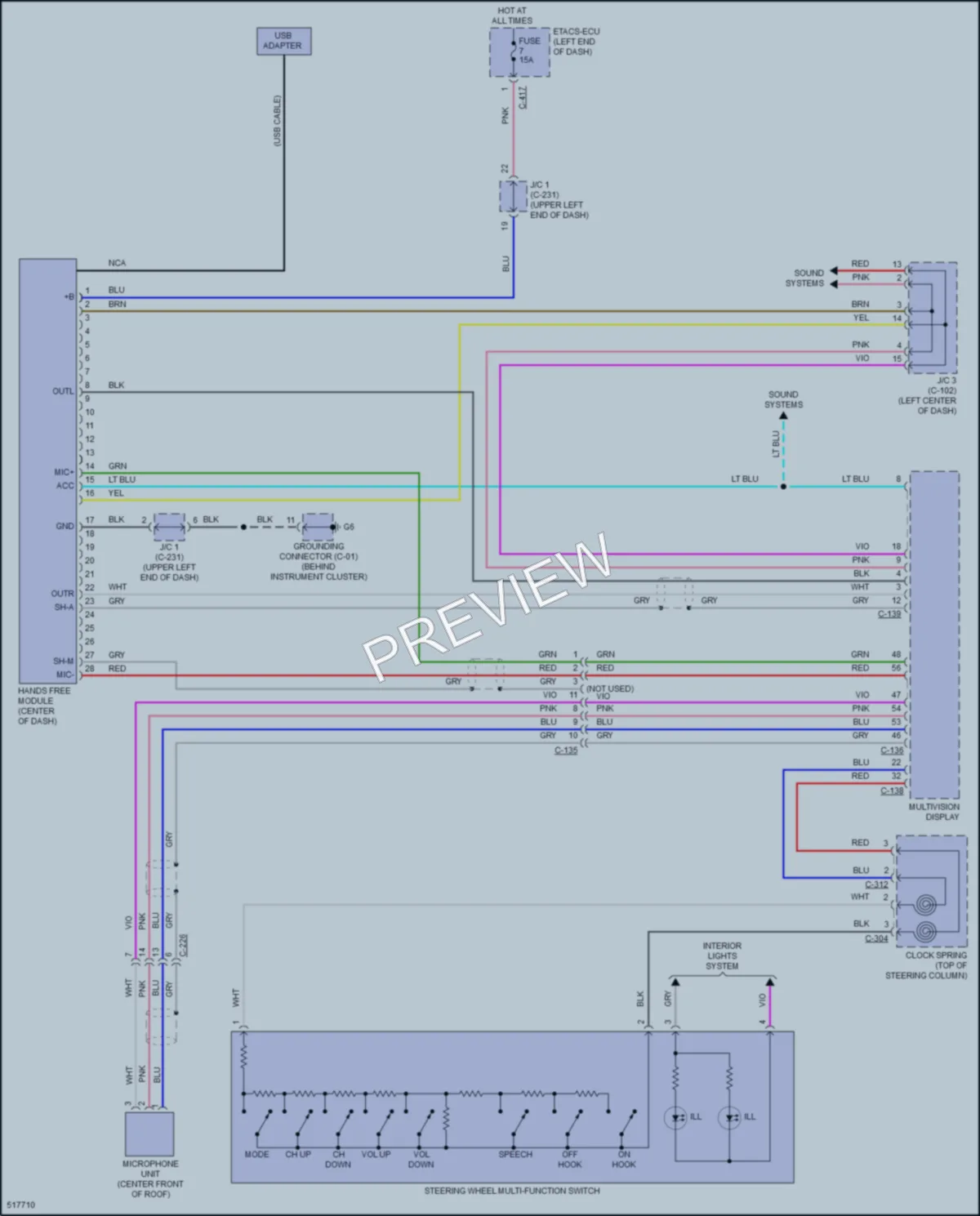 2016 Mitsubishi OutlanderSport Navigation wiring diagram preview