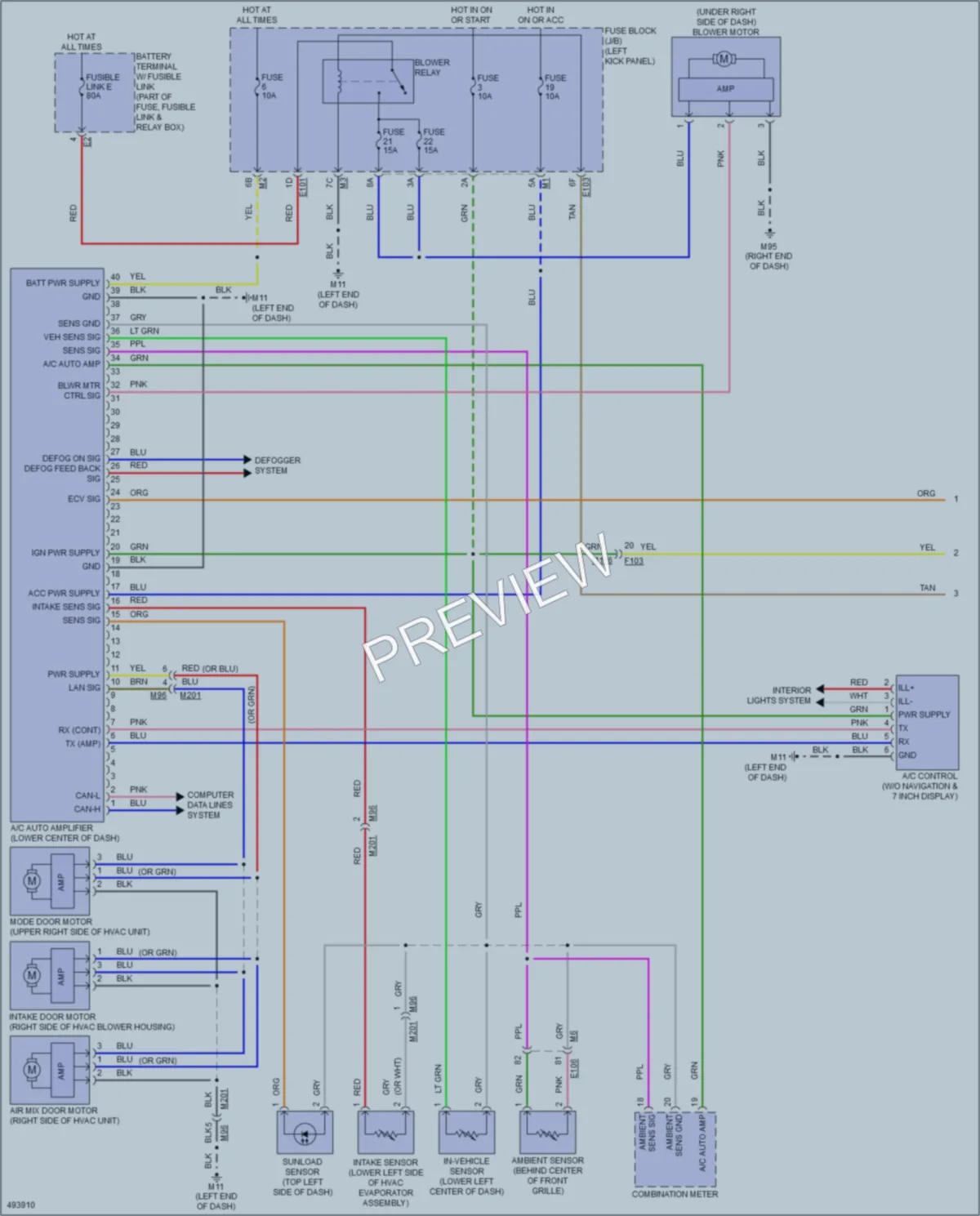 2016 Nissan 370Z Air Conditioning wiring diagram preview