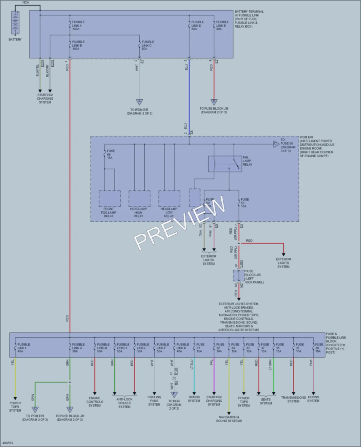 2016 Nissan 370Z Power Distribution wiring diagram preview