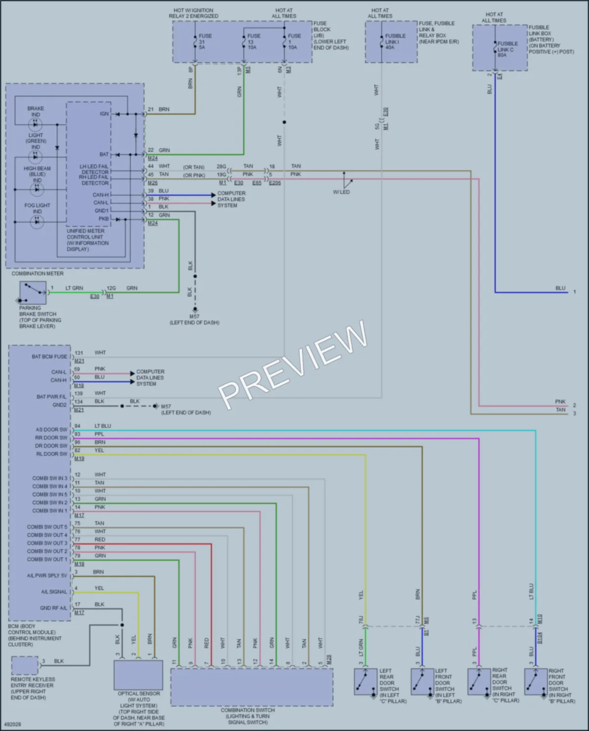 2016 Nissan Altima Headlights wiring diagram preview