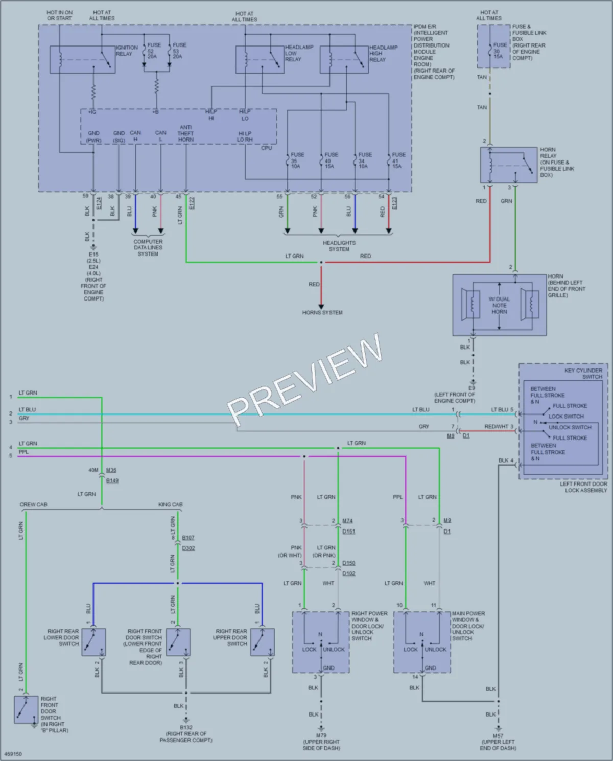 2016 Nissan Frontier Anti Theft wiring diagram preview