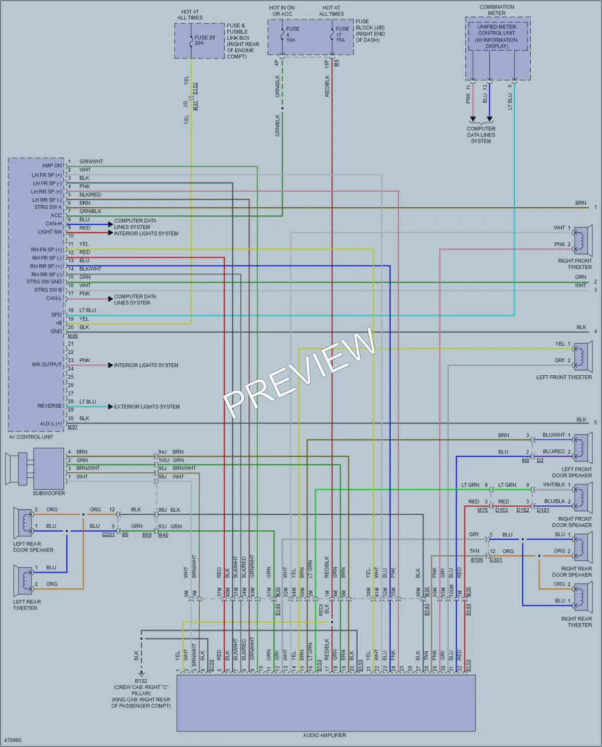 2016 Nissan Frontier Navigation wiring diagram preview