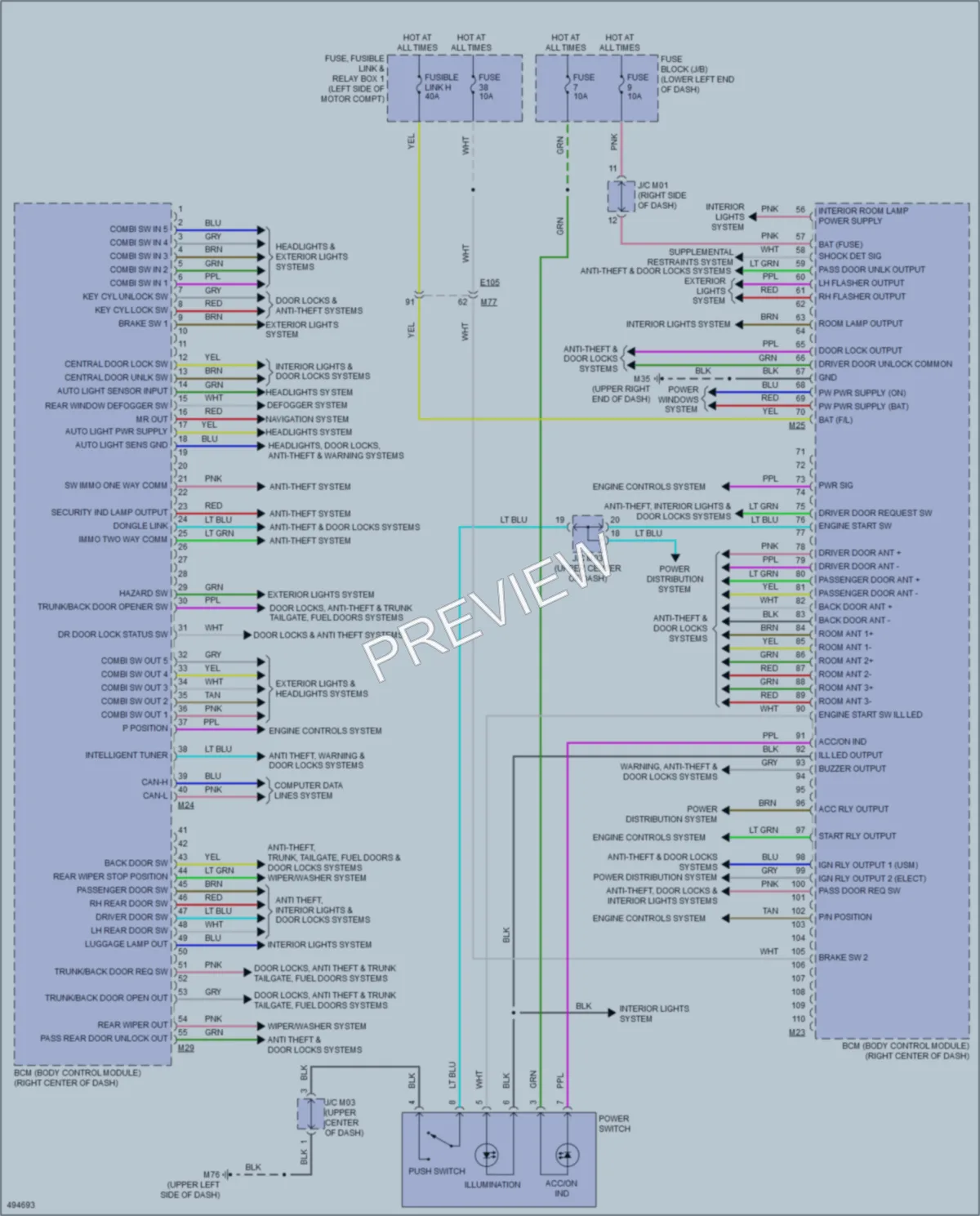 2016 Nissan LEAF Body Control Modules wiring diagram preview