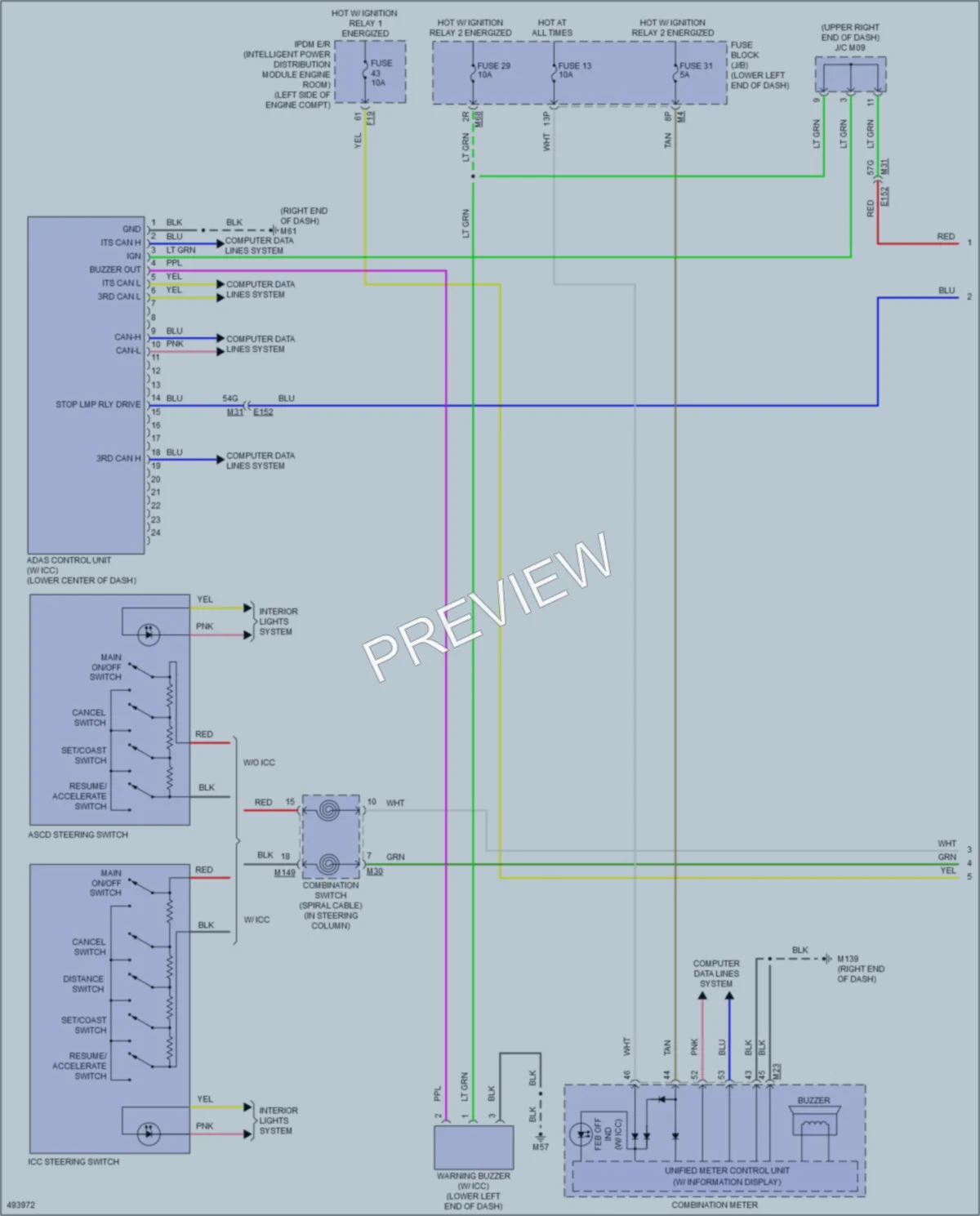 2016 Nissan Murano Cruise Control wiring diagram preview