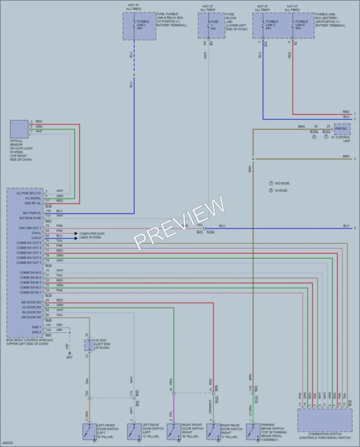 2016 Nissan MuranoHybrid Headlights wiring diagram preview
