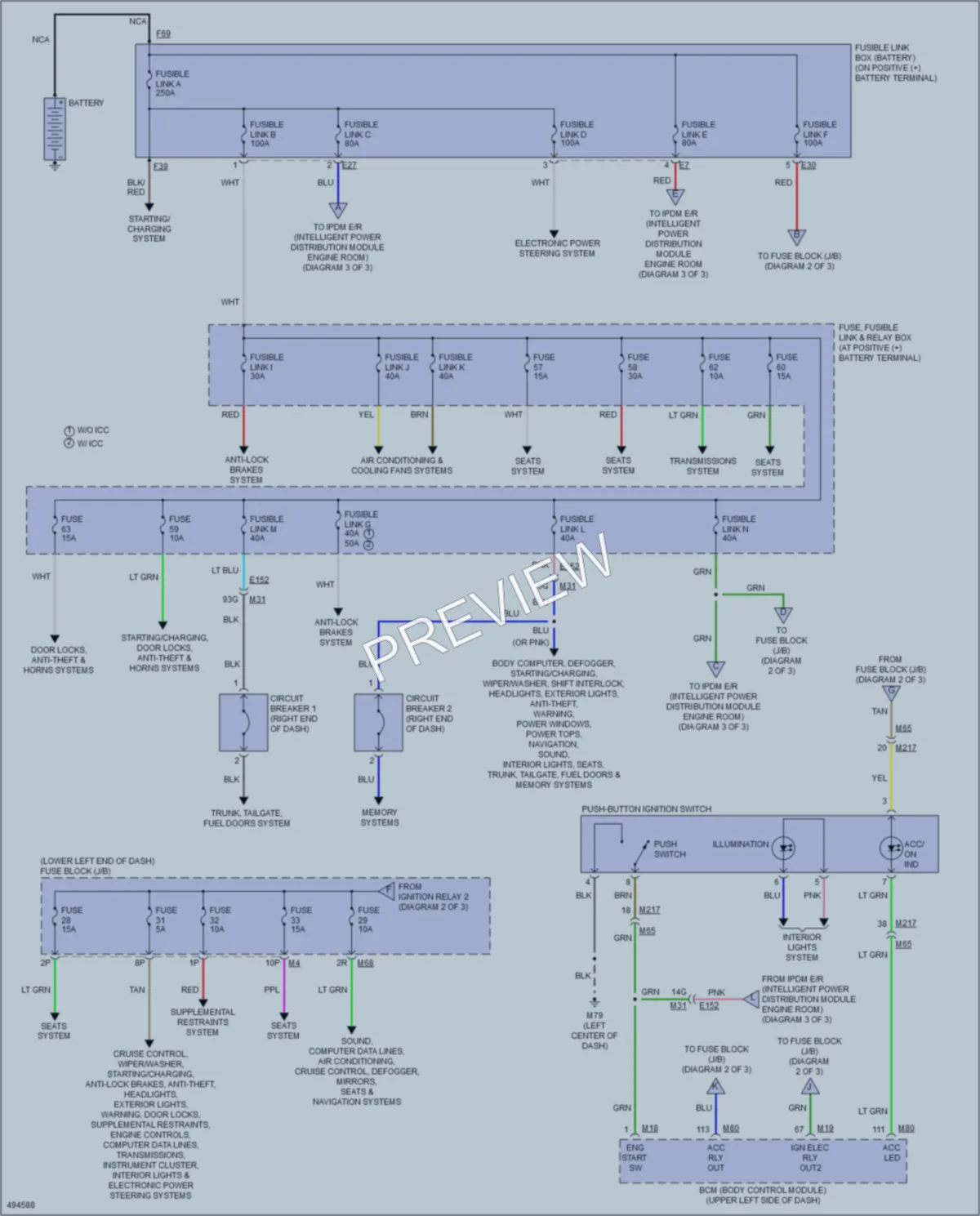 2016 Nissan MuranoHybrid Power Distribution wiring diagram preview