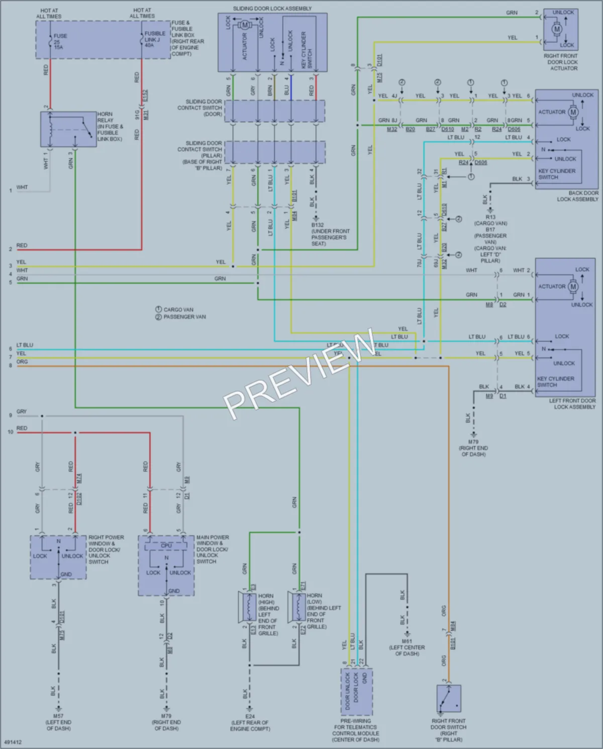 2016 Nissan NV1500 Anti Theft wiring diagram preview