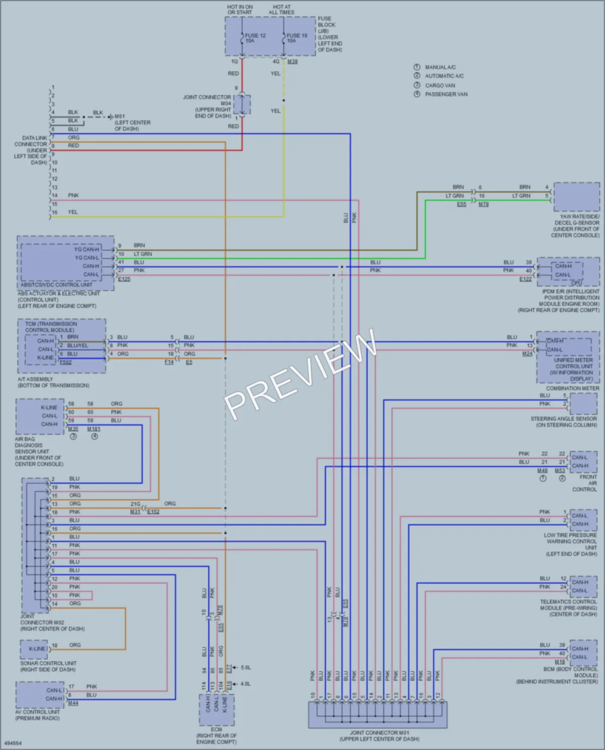 2016 Nissan NV1500 Computer Data Lines wiring diagram preview
