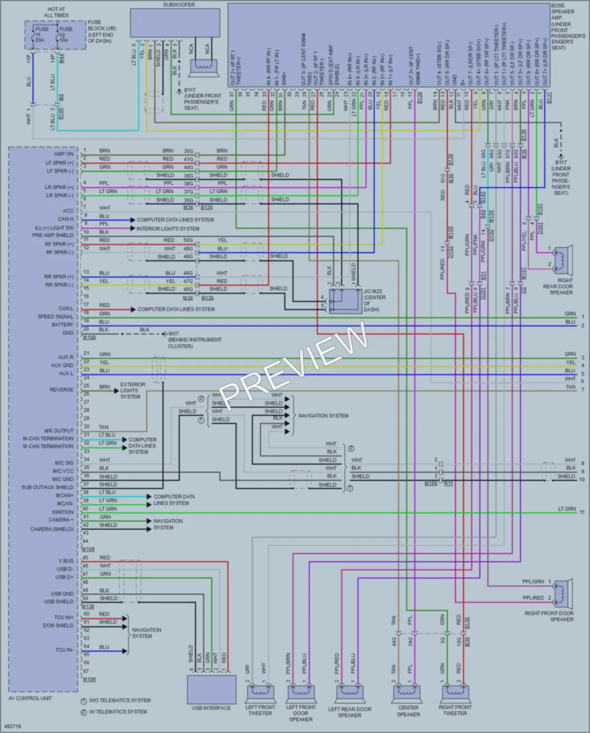 2016 Nissan Rogue Radio wiring diagram preview
