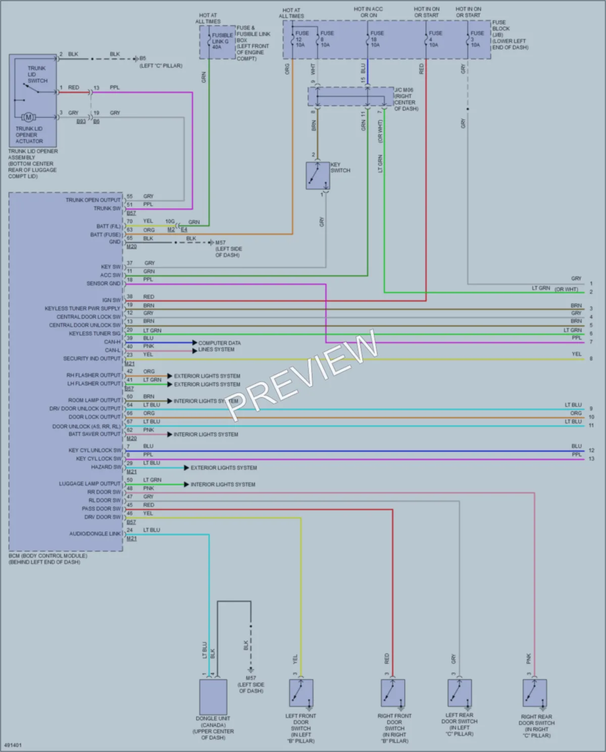 2016 Nissan Sentra Anti Theft wiring diagram preview