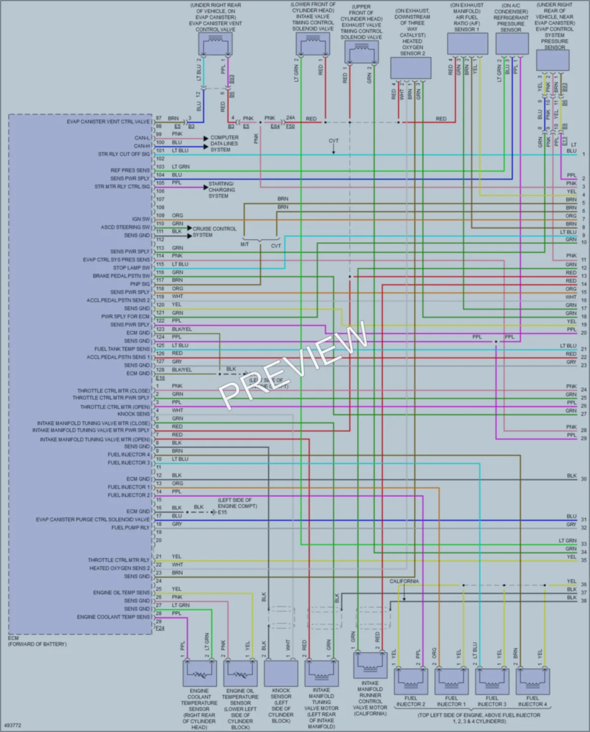 2016 Nissan Sentra Engine Performance wiring diagram preview