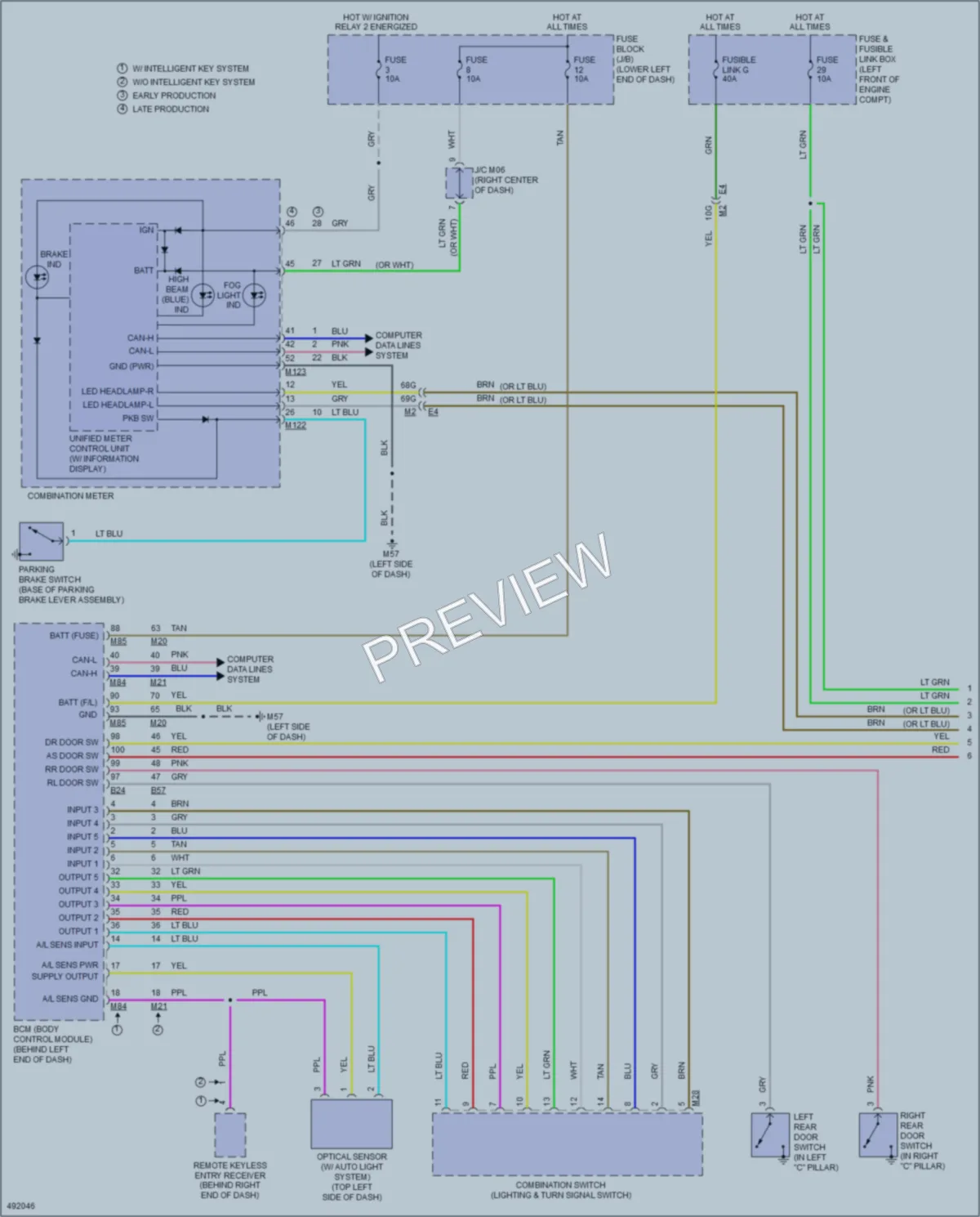 2016 Nissan Sentra Headlights wiring diagram preview