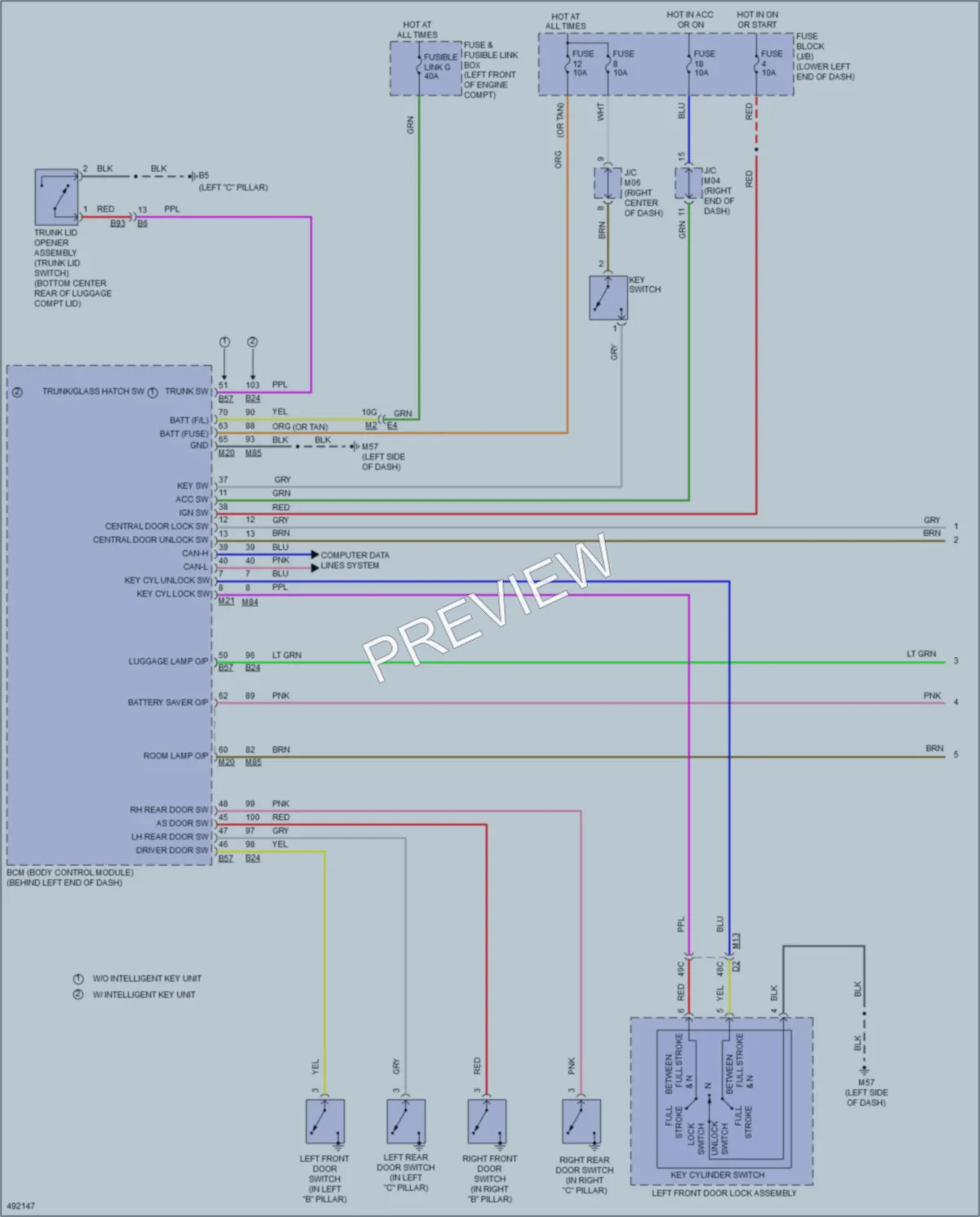 2016 Nissan Sentra Interior Lights wiring diagram preview