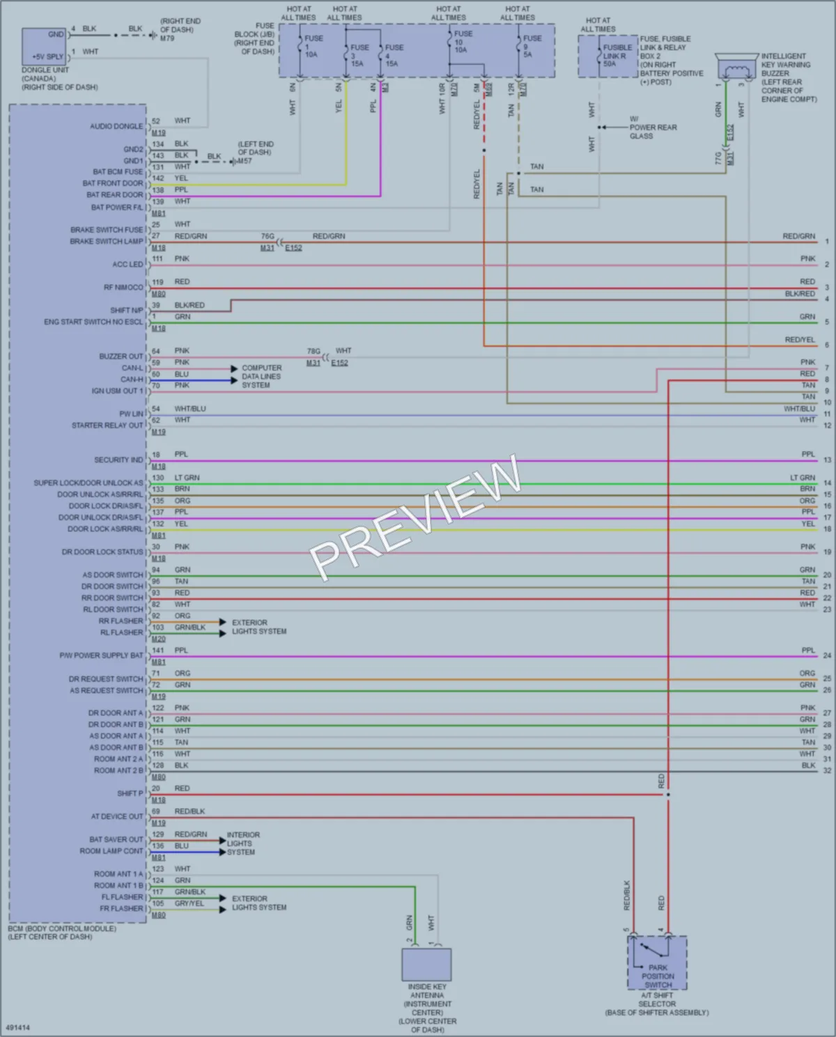 2016 Nissan TitanXD Anti Theft wiring diagram preview