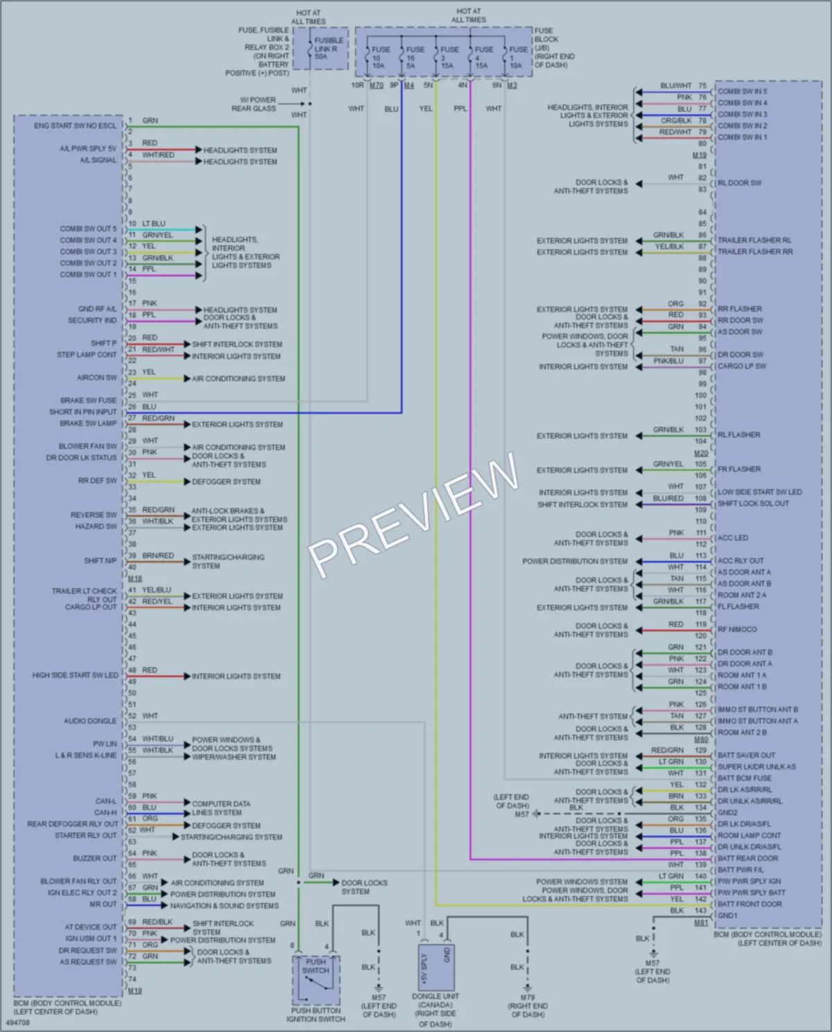 2016 Nissan TitanXD Body Control Modules wiring diagram preview