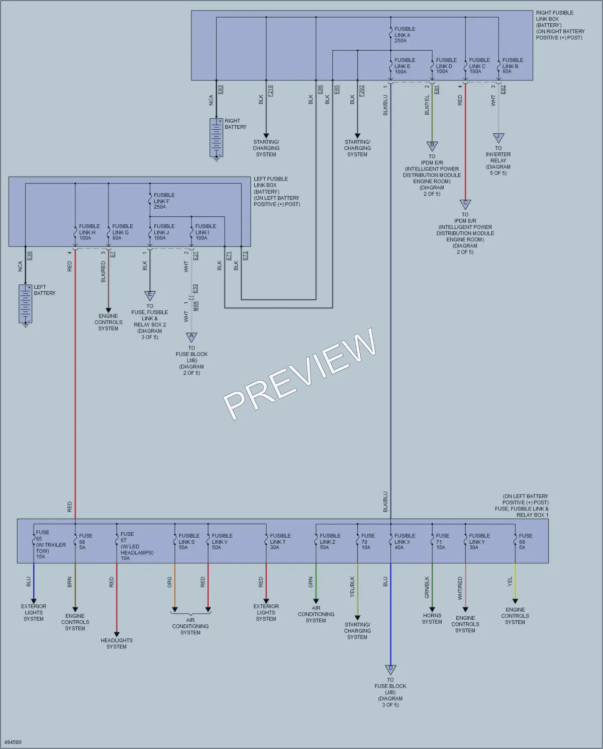 2016 Nissan TitanXD Power Distribution wiring diagram preview