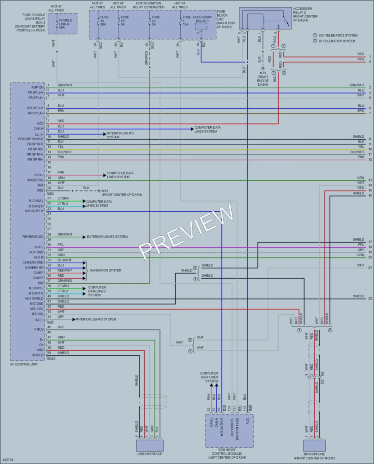 2016 Nissan TitanXD Radio wiring diagram preview