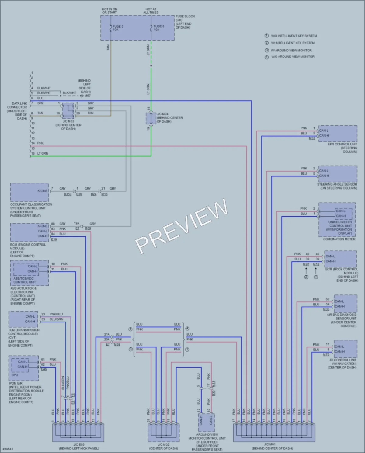 2016 Nissan VersaNote Computer Data Lines wiring diagram preview