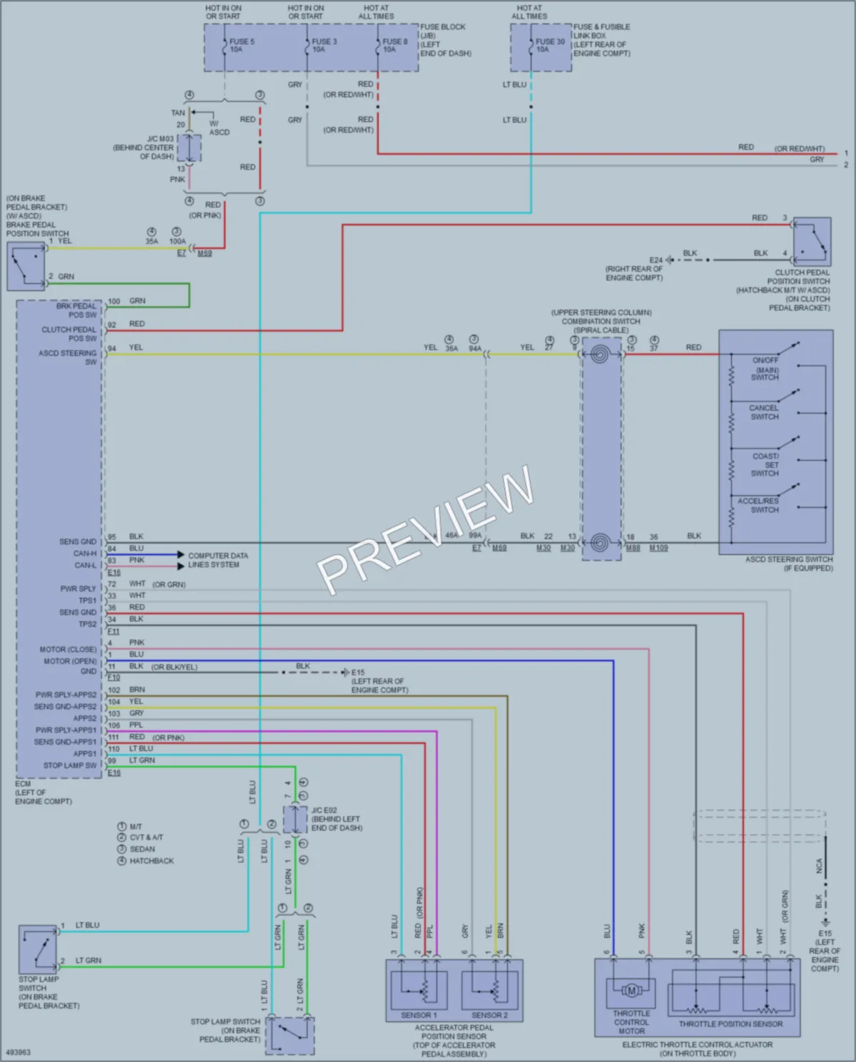 2016 Nissan VersaNote Cruise Control wiring diagram preview