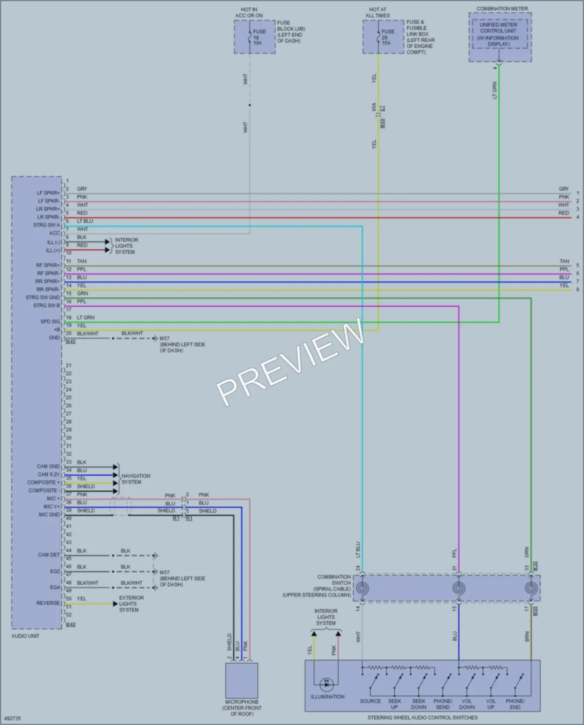 2016 Nissan VersaNote Radio wiring diagram preview