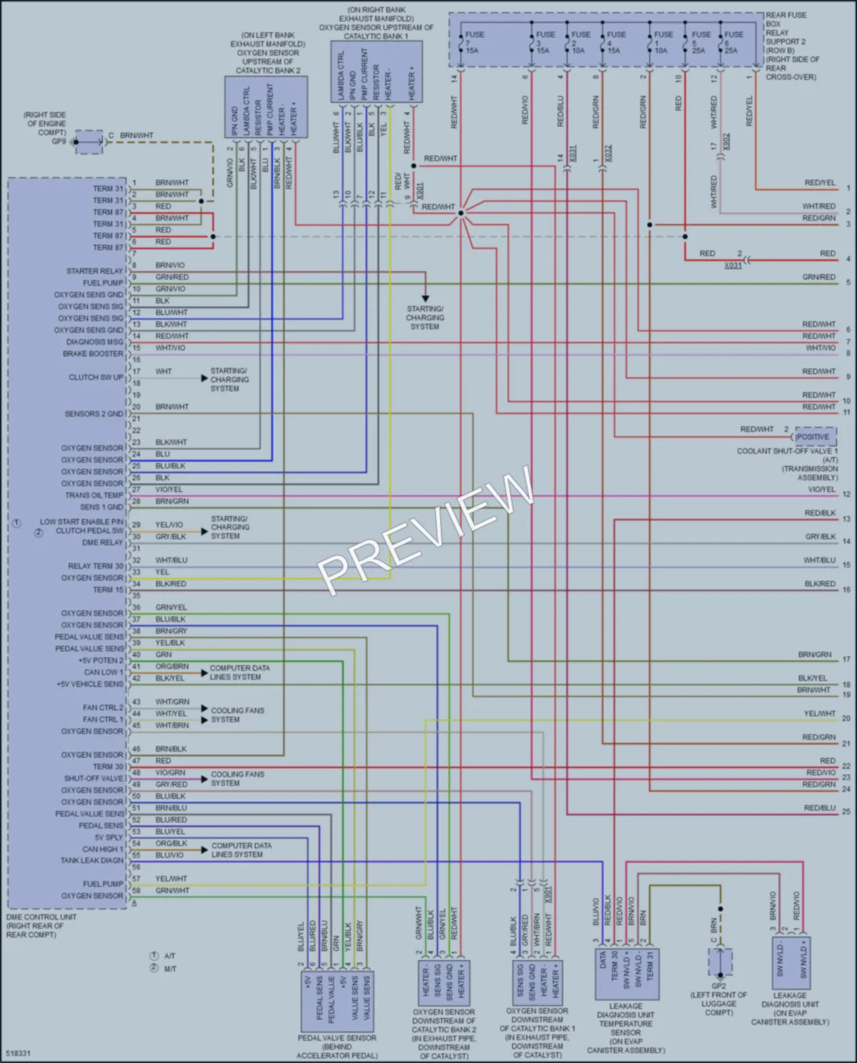 2016 Porsche 911 Engine Performance wiring diagram preview