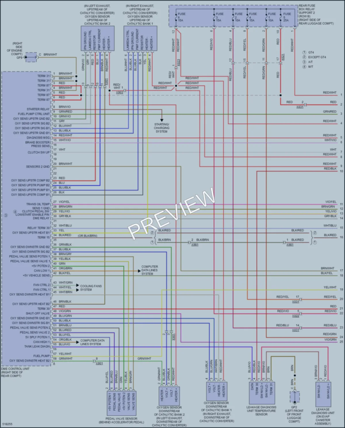 2016 Porsche Boxster Engine Performance wiring diagram preview