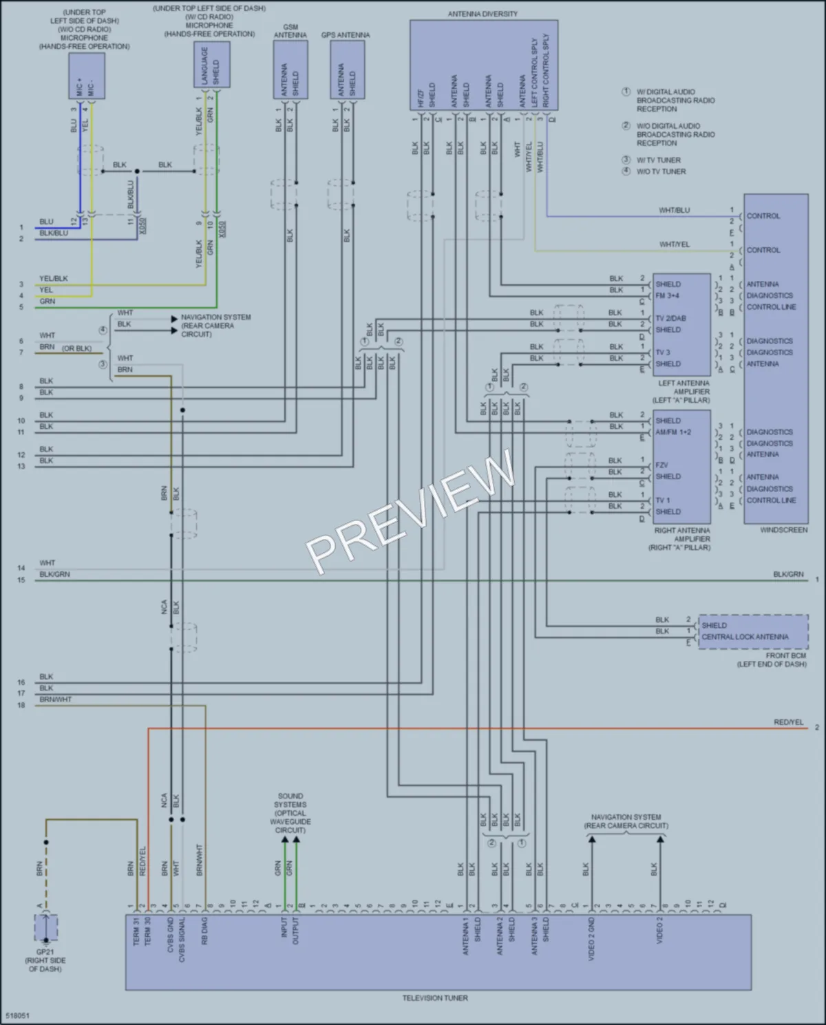 2016 Porsche Boxster Radio wiring diagram preview