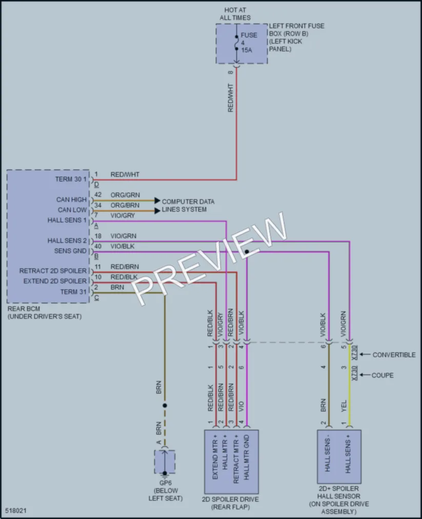 2016 Porsche Cayman Active Bodyworks wiring diagram preview