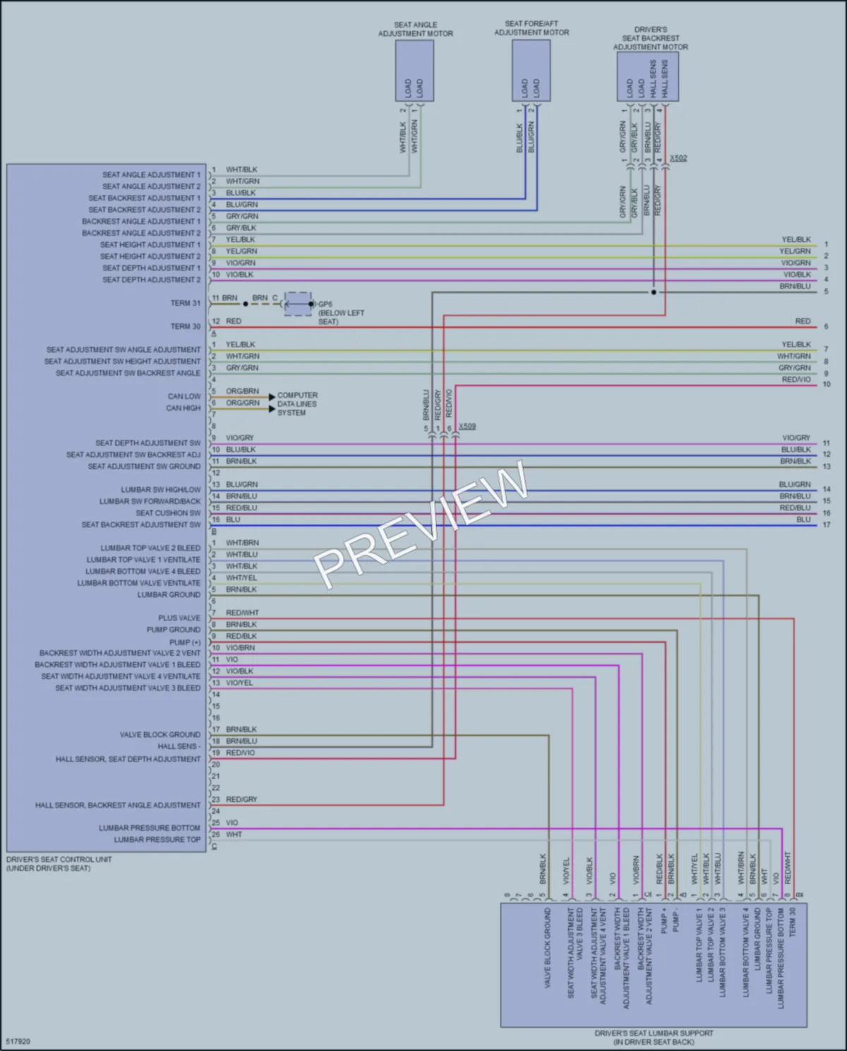 2016 Porsche Cayman Memory Systems wiring diagram preview