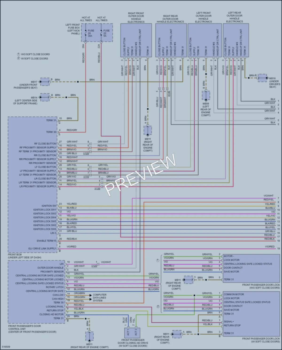 2016 Porsche Panamera Anti Theft wiring diagram preview